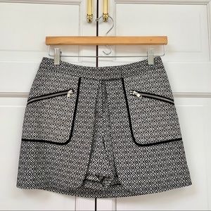 Intermix Black & White Patterned Skort